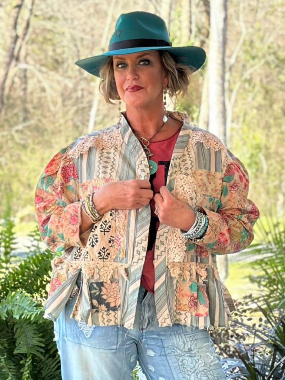 New Jaded Gypsy Botanical Paths Jacket